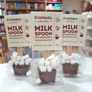 Milk Hot Chocolate Spoon with Marshmallows